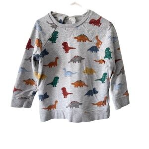 H&M Multicolor Dinosaur Print Kids Sweatshirt 3/4 years